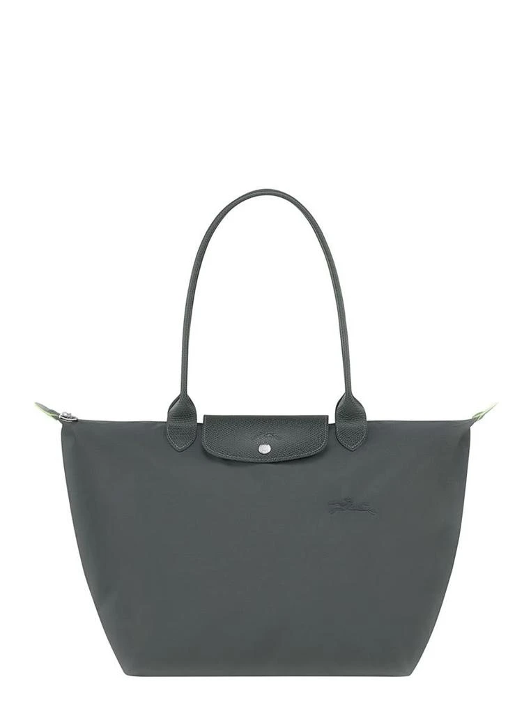 Longchamp 'Le Pliage Green' Grey Handbag In Polyamide Woman 1