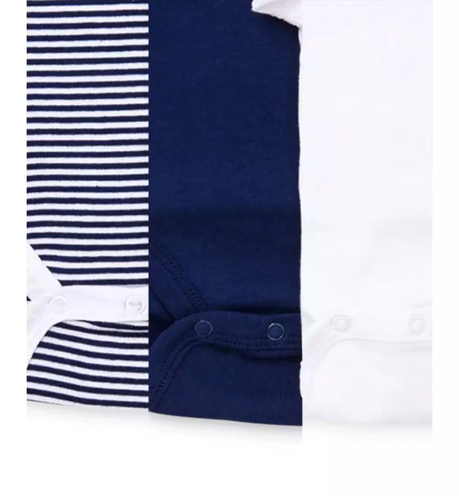 Little Me Baby Boys Sailboat Short Sleeved Bodysuits, Pack of 3 3