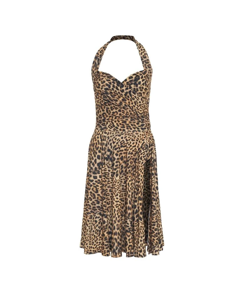 Norma Kamali Norma Kamali Cheetah Print Flared Dress 1