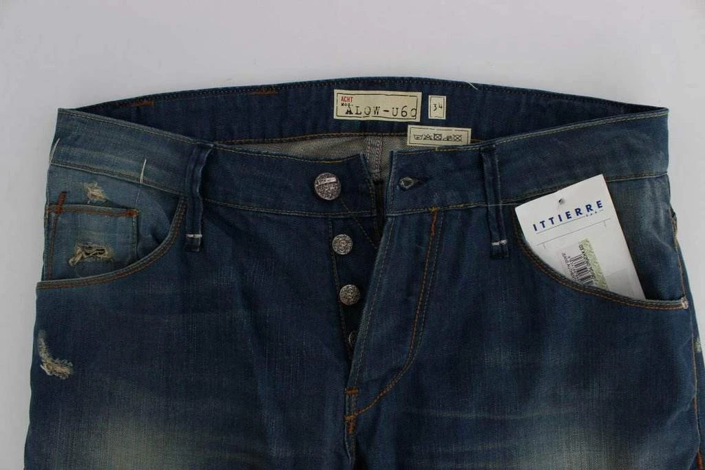 Acht ACHT  Wash Denim Cotton Stretch Baggy Fit Jeans 5