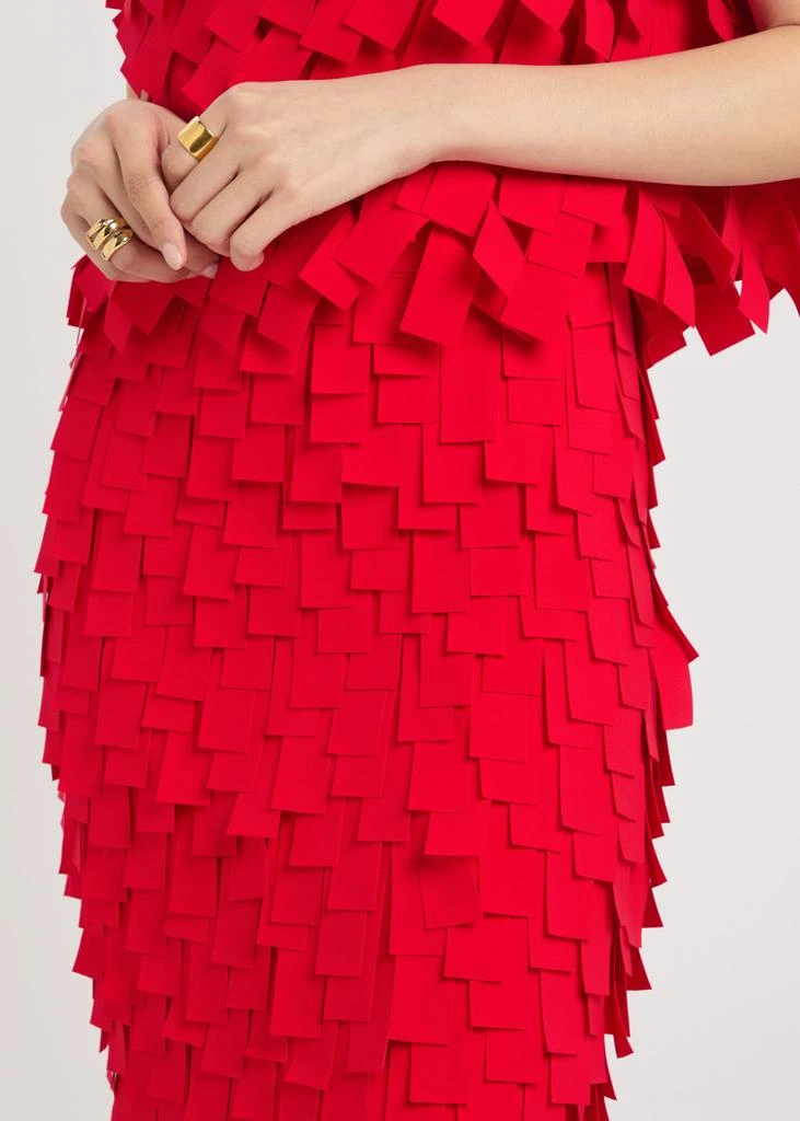 A.W.A.K.E MODE Laser-cut open-back crepe maxi skirt 5