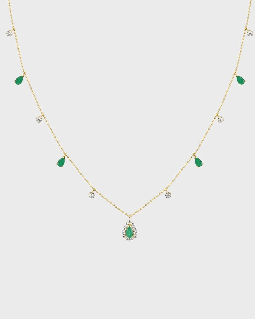 Stevie Wren 18K Yellow Gold Teardrop Necklace