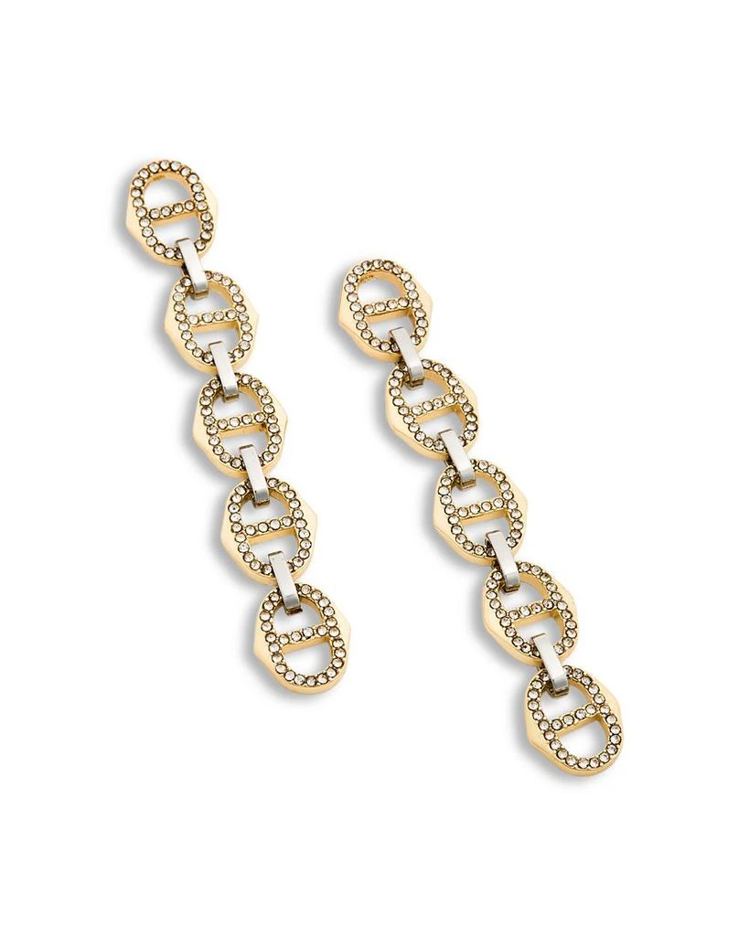 AQUA Refined Punk Linear Chain Link Earrings - Exclusive 3