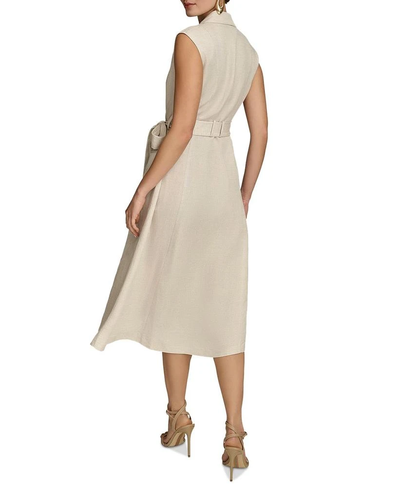 Donna Karan Belted A Line Midi Dress 6