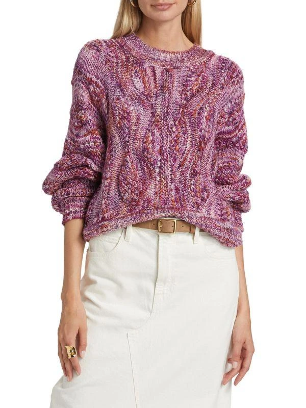 ba&sh Stimpo Cable-Knit Wool-Blend Sweater new arrivals