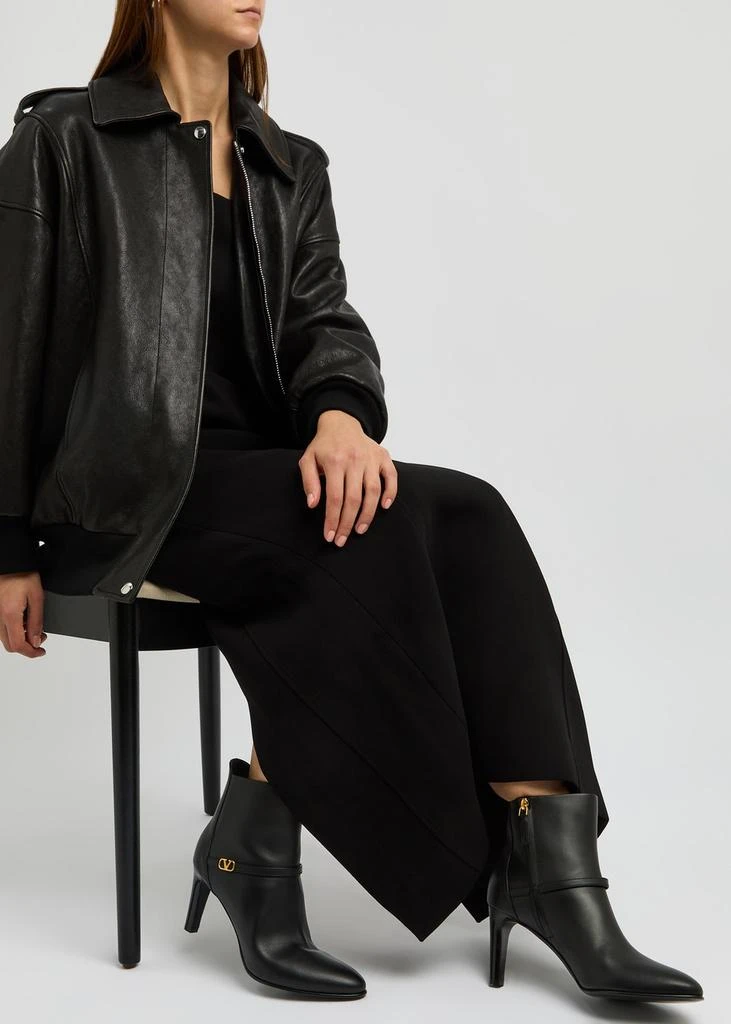Valentino 75 Vlogo leather ankle boots 5