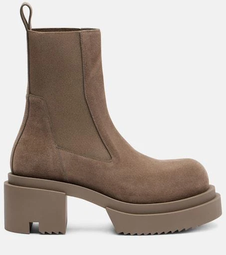 Rick Owens Beatle suede platform Chelsea boots 4
