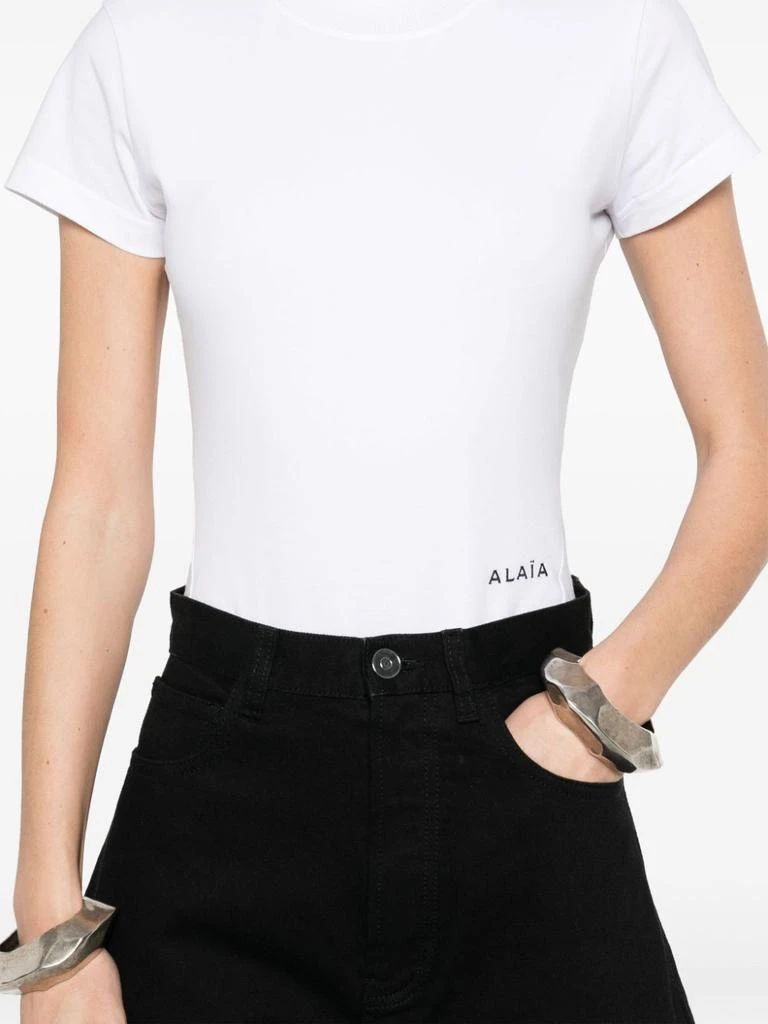 LOGO-EMBROIDERED BODYSUIT T-SHIRT – On Sale Now with Up to 39% Off |  Discover Exclusive Deals \u0026 Savings at BeyondStyle – Authentic Alaia  women|t-shirts \u0026 tops|clothing with Limited-Time Discounts, Free Shipping,  and, image size:768x1024