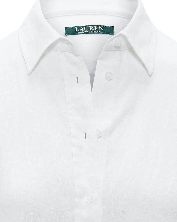 Lauren Ralph Lauren Linen Long Sleeve Collared Button Down Shirt 8