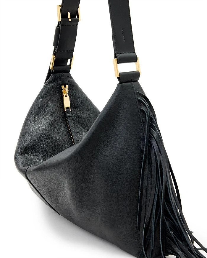 ALL SAINTS Edbury Fringe Leather Bag 6