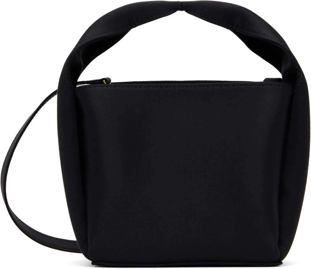 Totême Black Petite Satin Bucket Bag 1