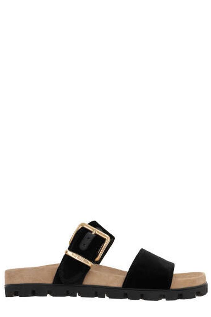 サンダル・ミュール MIU MIU SUEDE FLAT SANDALS Miu Miu Flat sandals for Women | Online Sale up to 38% off