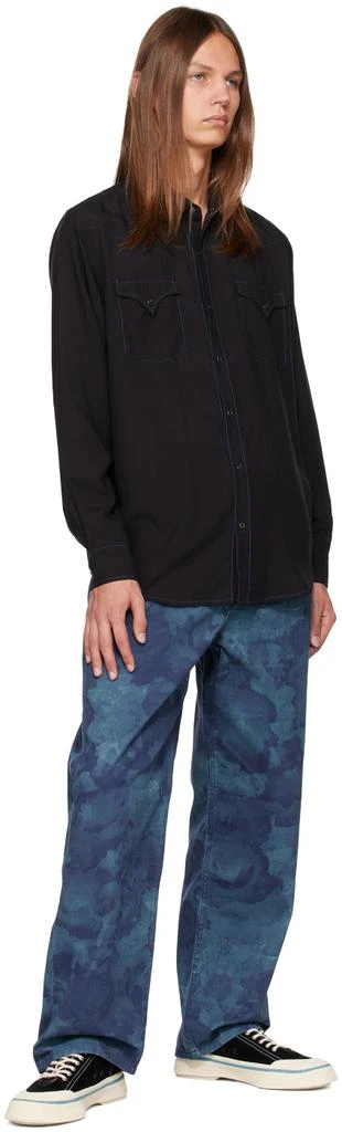 Double Rainbouu Black Contrast Shirt 4