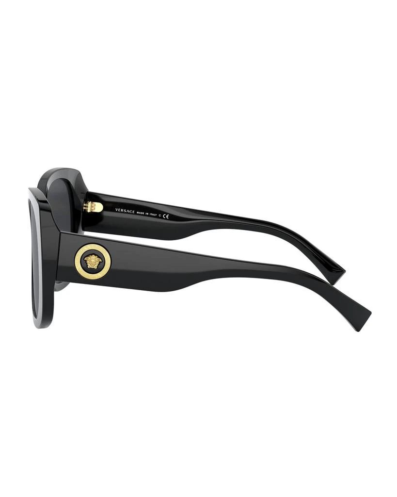 Versace Rectangle Acetate Sunglasses w/ Medusa Temples 3