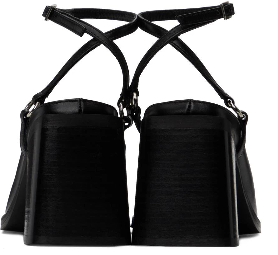 Justine Clenquet Black Courtney Heels 2