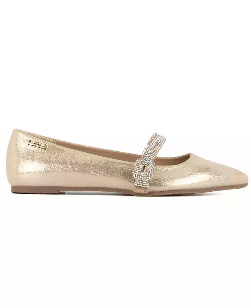 Sugar Women's Lingo Pointed Toe Rhinestone Flats 2