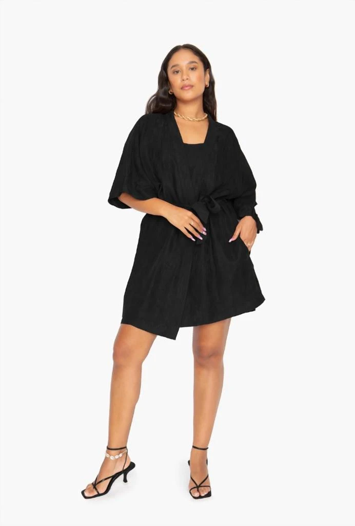 Idle Sleepwear Short Slip In Black 2