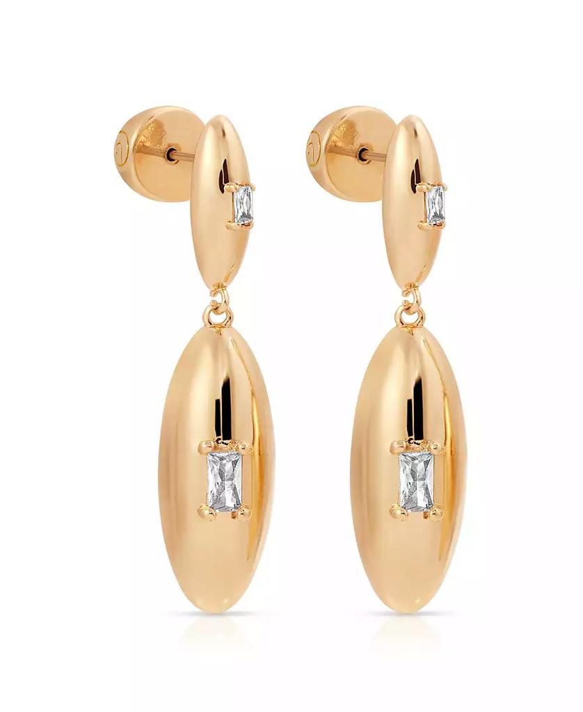 Ettika Jewelry Oval Dome Double Drop Earrings
