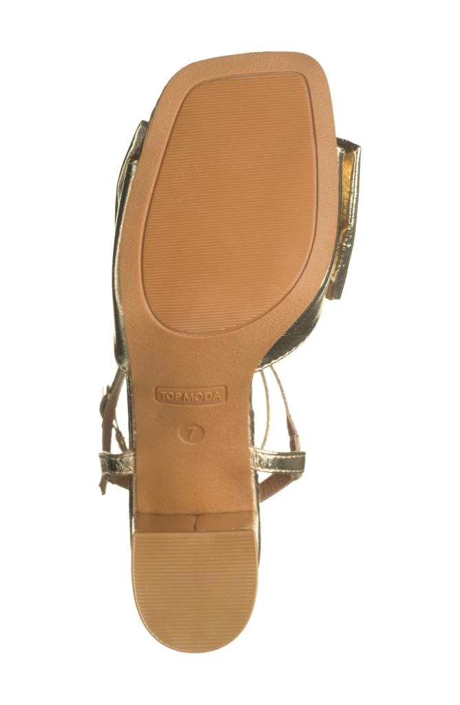 TOP GUY SHOES Prairie Block Heel Sandal 6