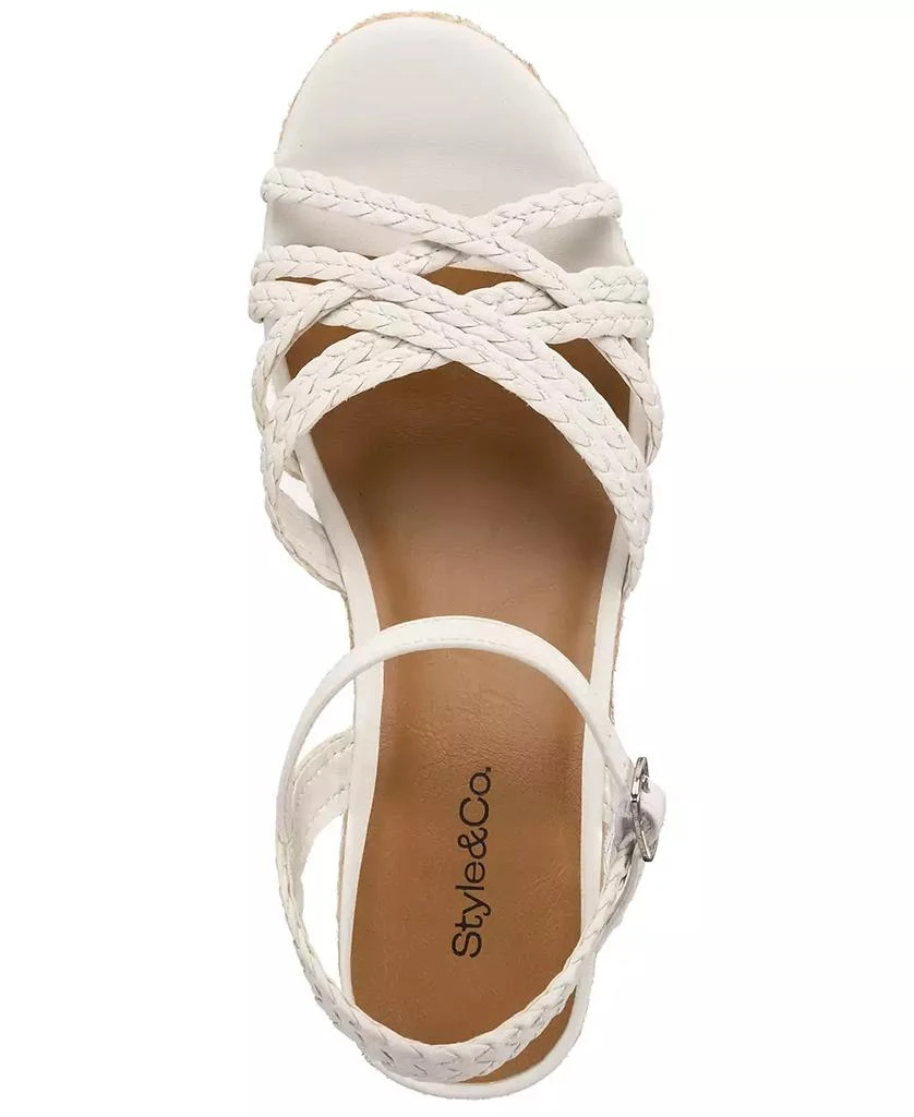Style & Co Women's Vanaa Buckles Wedge Sandals, Exclusively at Macy's 7