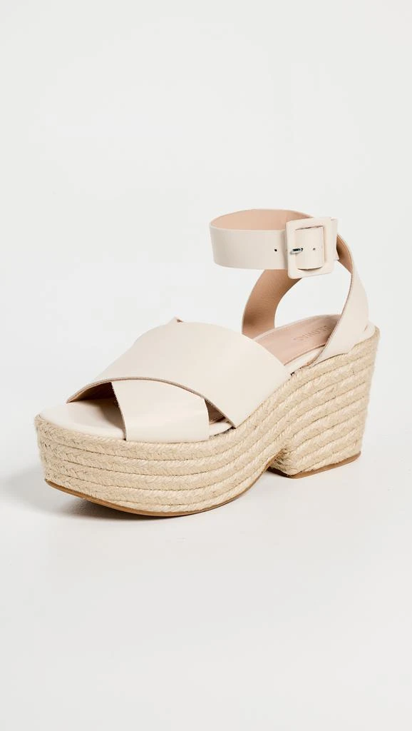 Alohas Lyla Cream Leather Espadrilles 1