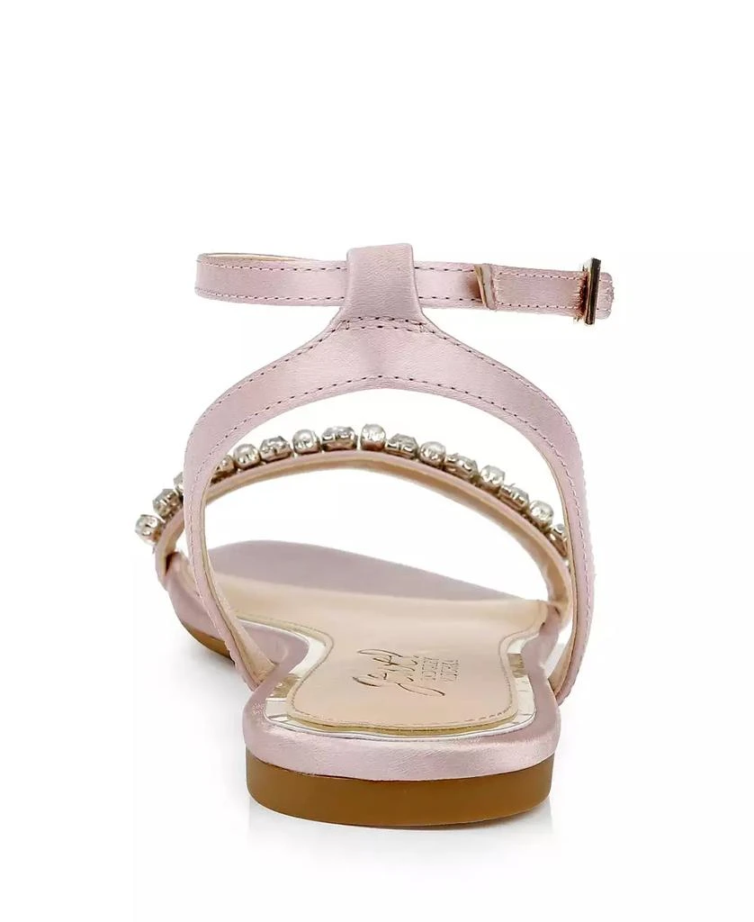Badgley Mischka Women's Daria Rhinestone Embellished Evening Flat Sandals 3