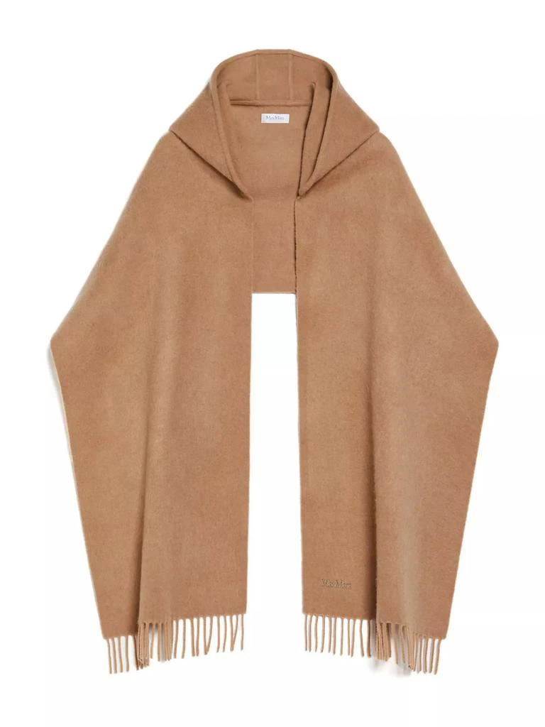 Max Mara Zena Cashmere-Wool Hooded Scarf 1