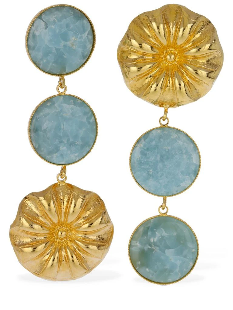 DESTREE Sonia Daisy Double Stone Earrings 1