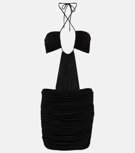 Norma Kamali Jason Bill cutout jersey minidress 1