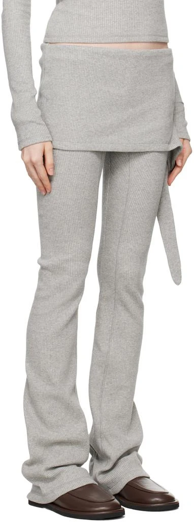 OPEN YY Gray Waffle Layered Lounge Pants 2