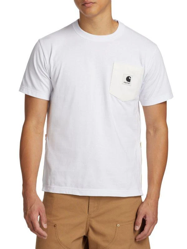 Sacai ​Sacai x Carhartt WIP Logo Crewneck T-Shirt 1