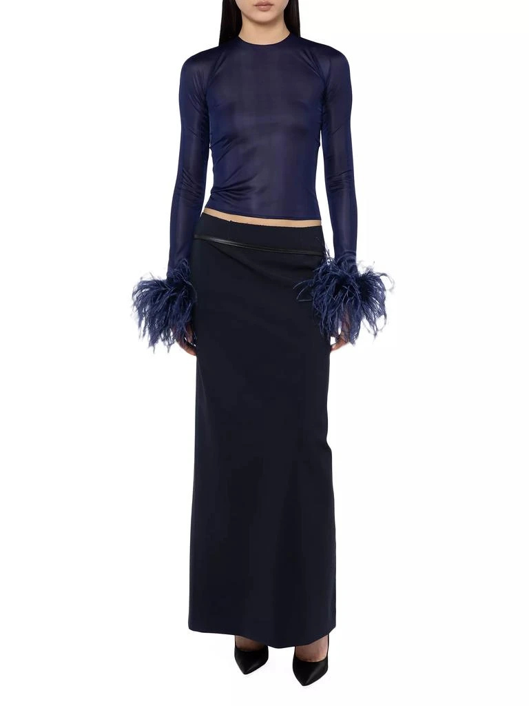 16Arlington Alero Feather-Cuff Top 2