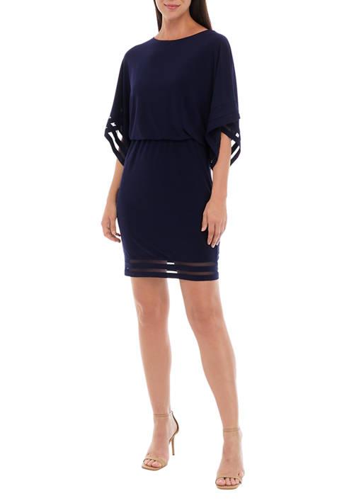 Jessica Howard Howard Womens Dolman Sleeve Dress