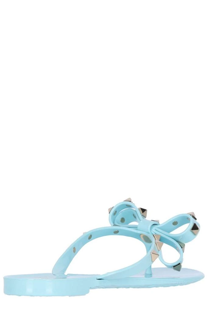 Valentino Valentino Garavani Rockstud Bow Detailed Thong Sandals 3