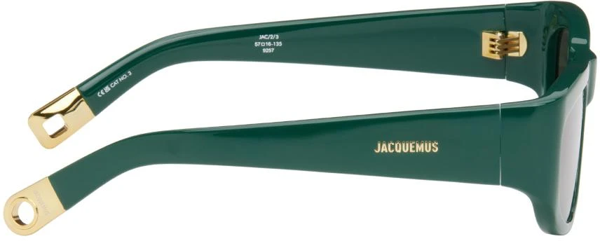 Jacquemus Green 'Les Lunettes Pilota' Sunglasses 2