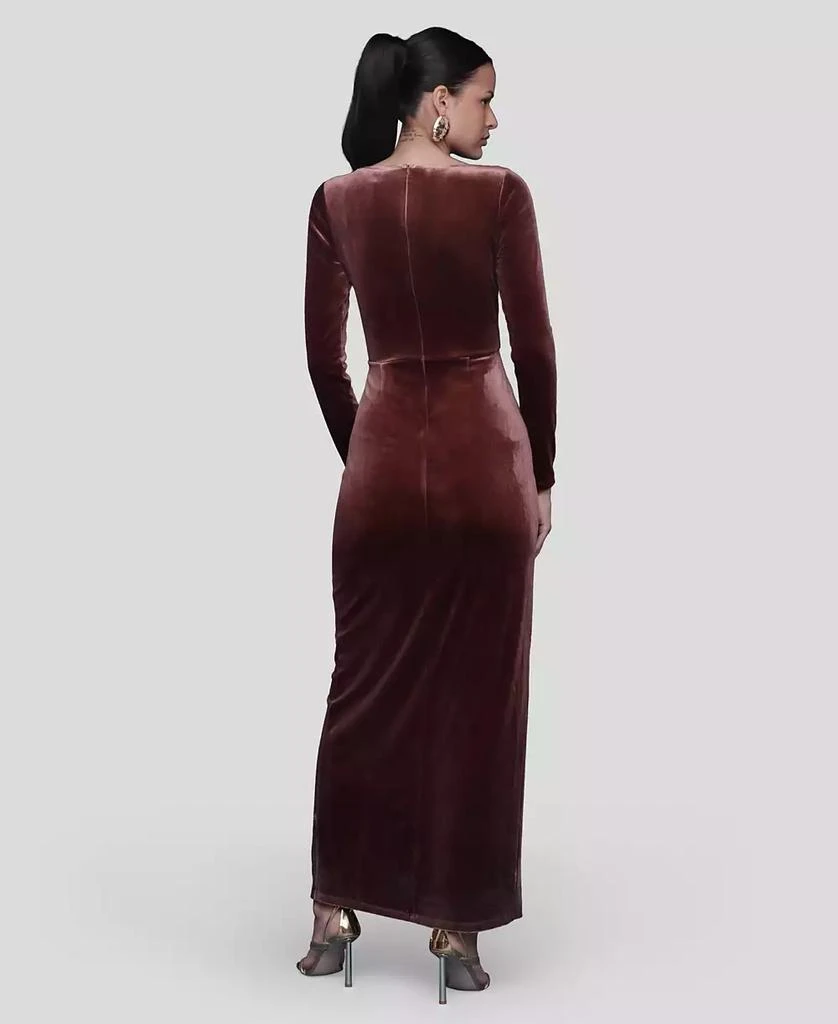Shop Women's Velvet Asymmetric Drape Long Sleeve Ball Gown on Sale at  BeyondStyle  Get 40% Off Women's Velvet Asymmetric Drape Long Sleeve Ball  Gown with Limited-Time Flash Deals, Exclusive Discounts, and