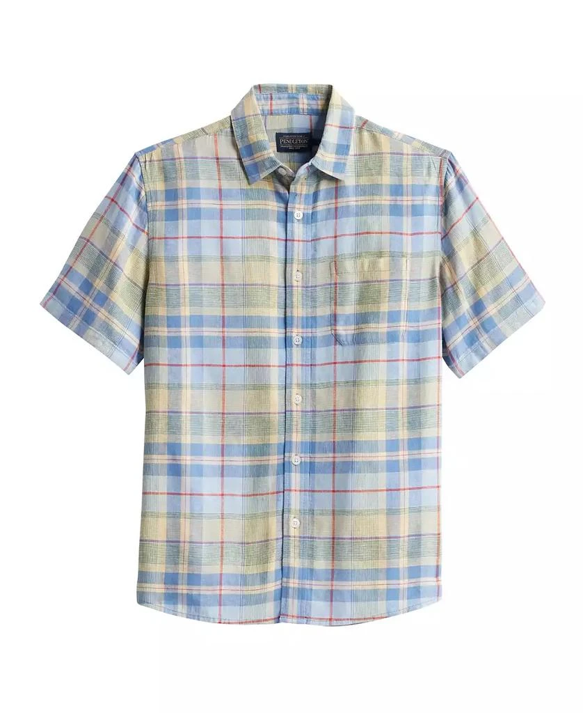 Pendleton Men's Short Sleeve Linen Dawson Shirt 4