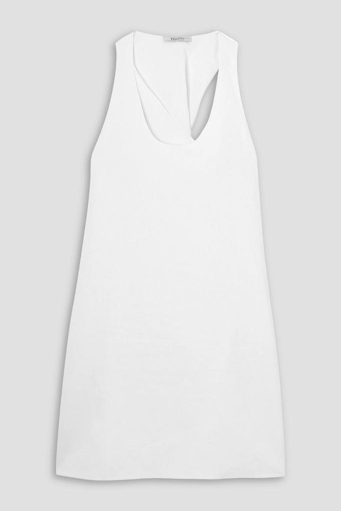 GAUCHERE Twisted cotton and linen-blend twill mini dress