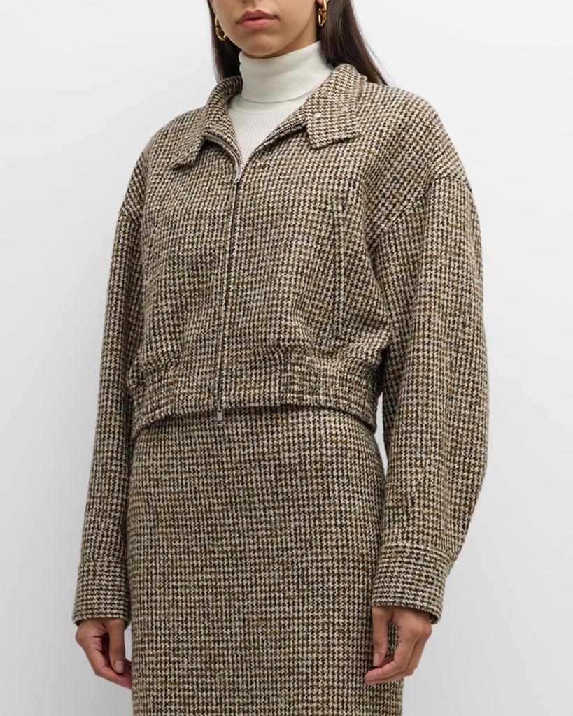 ジャケット・アウター PHENOMENON HOUNDSTOOTH STAND COLLAR JKT Shop Harrison Stand-Collar Houndstooth Jacket on Sale at