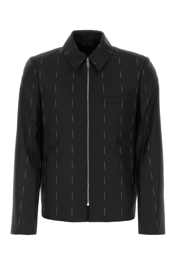 Givenchy Givenchy Logo Detailed Zip-Up Jacket 1