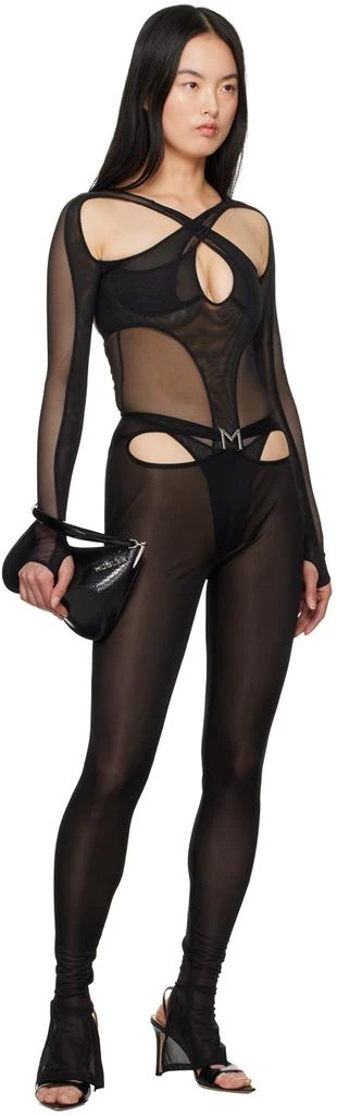 Mugler Black M Cutout Leggings 4