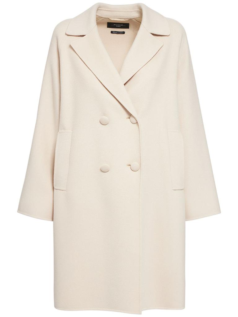 WEEKEND MAX MARA Rivetto Double Breasted Wool Blend Coat