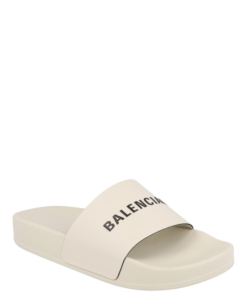 Balenciaga Logo Pool Slides