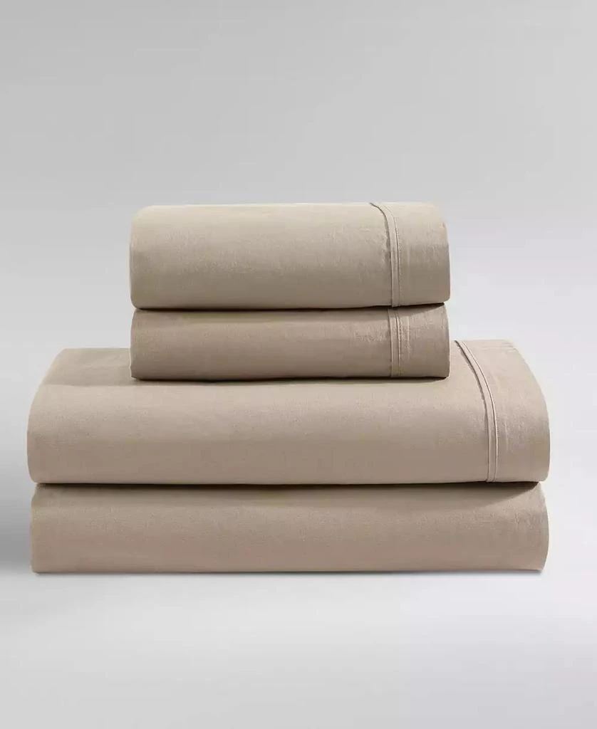 Calvin Klein CLOSEOUT! Washed Cotton Percale 4-Pc. Sheet Set, King 1