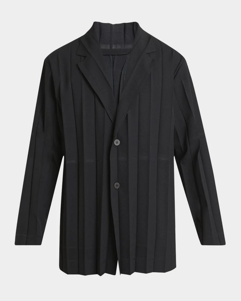 Homme Plisse Issey Miyake Men's Edge Pleated Sport Coat 1
