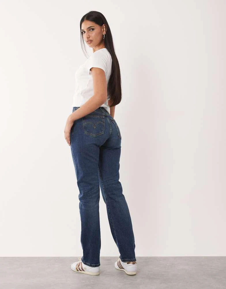 Levi
s Levi
s 501 hourglass high rise straight leg jeans in mid wash blue 2