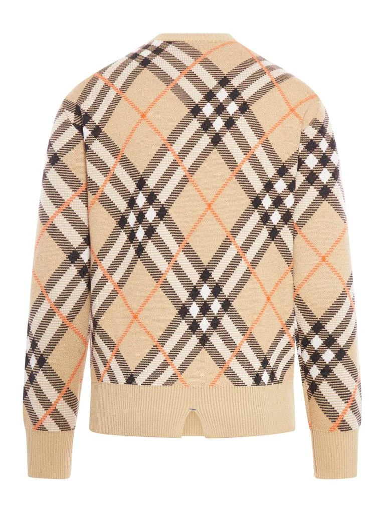 Burberry Burberry Checked Crewneck Jumper 2