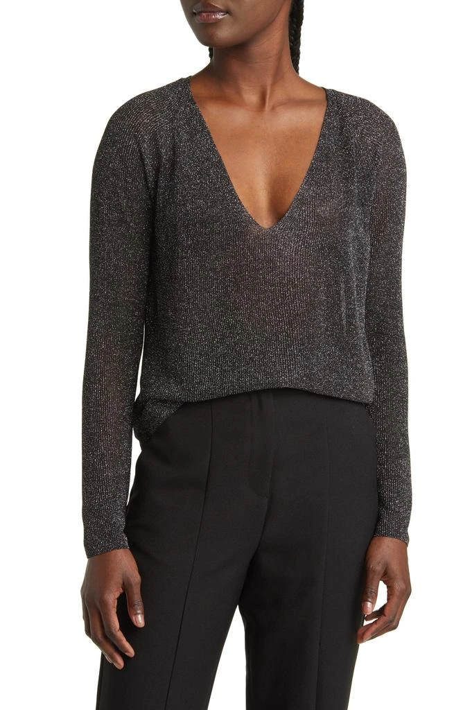 Mango Kling Jersey V-Neck Sweater 1