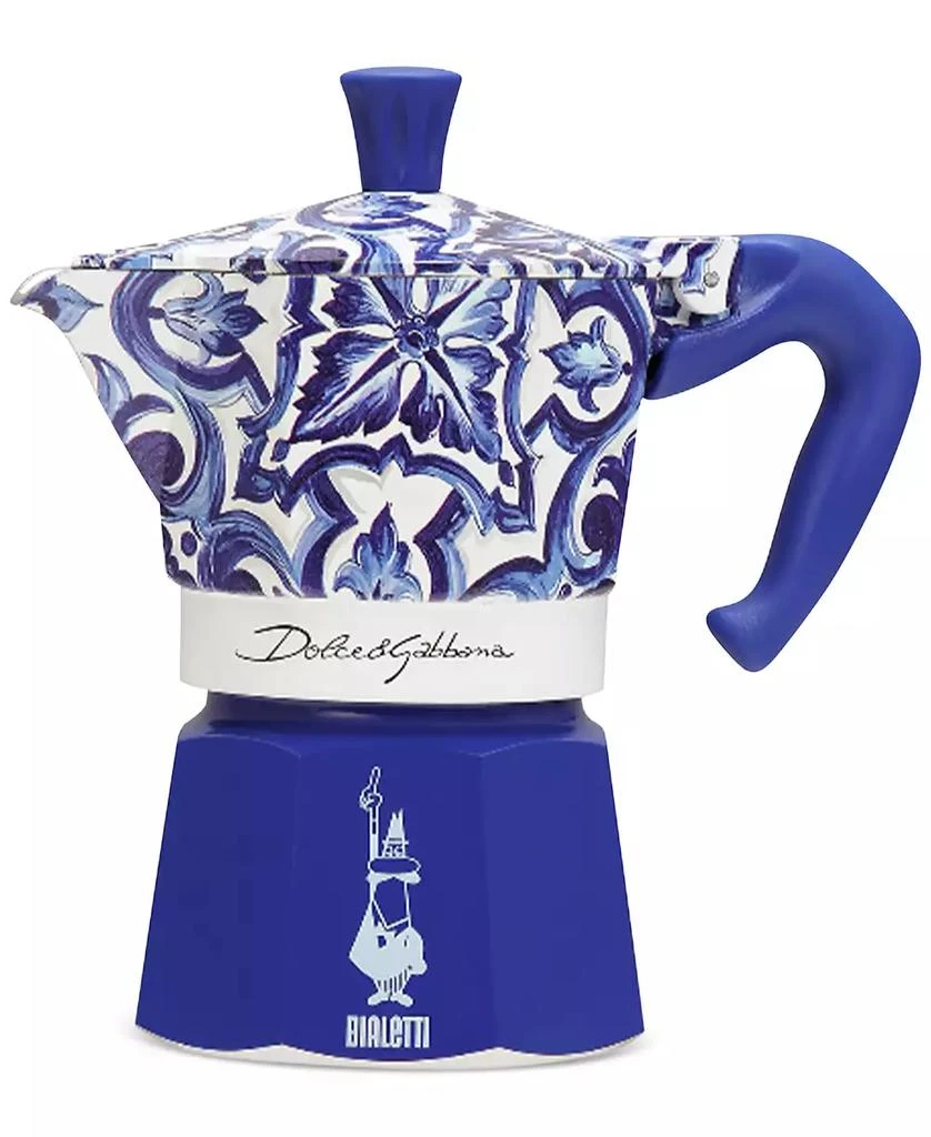 Bialetti Blue Meditteraneo Dolce & Gabbana 3-Cup Moka Stovetop Coffee Maker 1