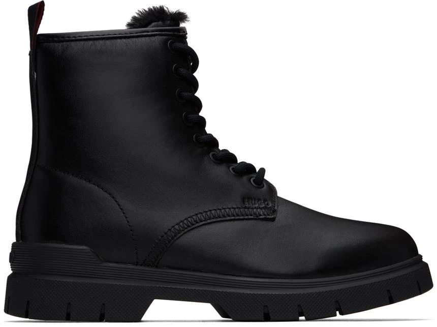 Hugo Boss Black Faux-Fur Lined Boots 1